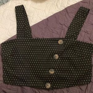 Free people polka dot crop